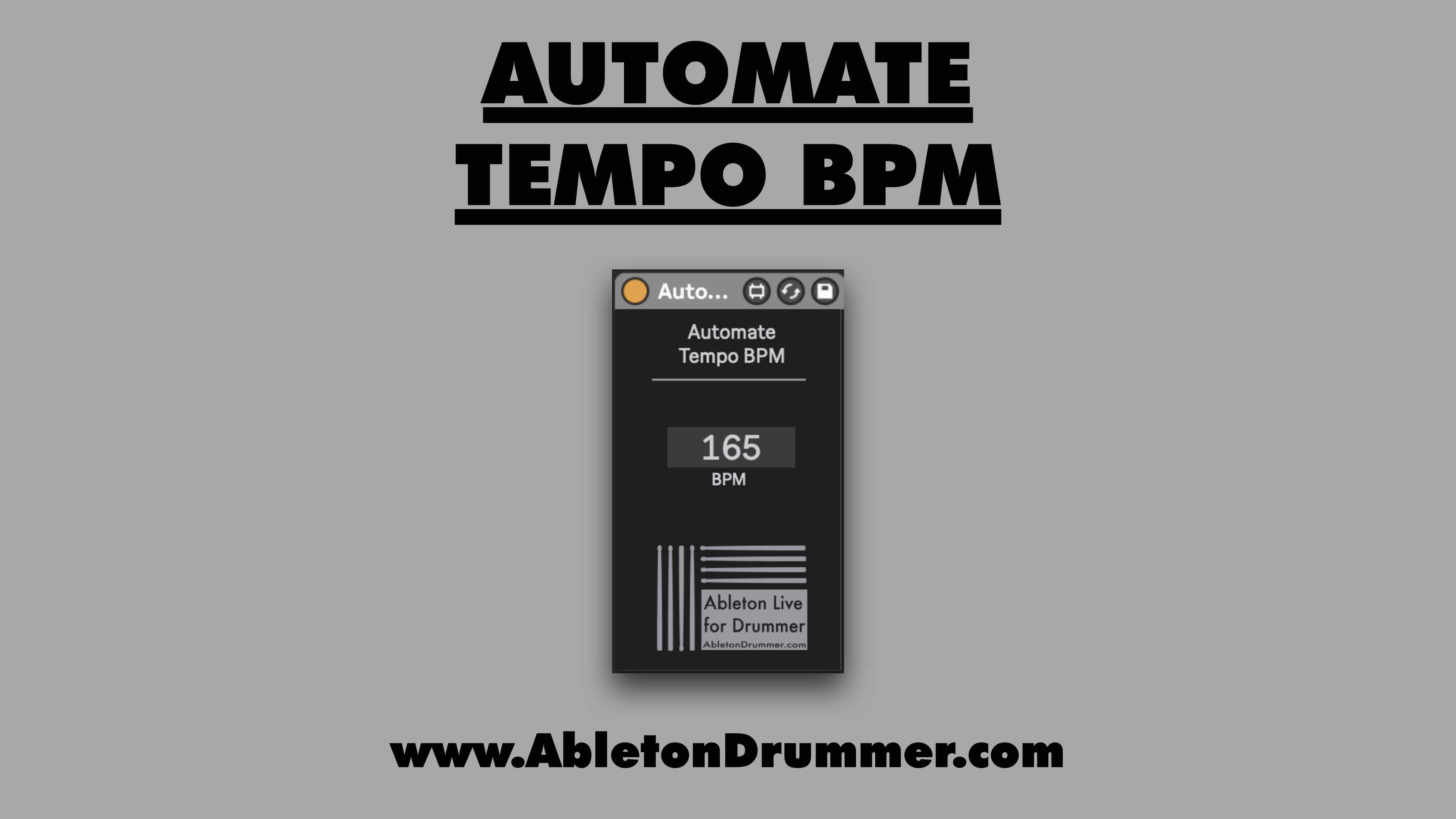 Automate Tempo BPM Version 1 0 By AbletonKurse On Maxforlive Automate Tempo BPM Version 1 0 By AbletonKurse On Maxforlive
